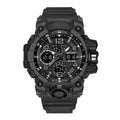 Men's Dual-Display Sport Stopwatch Watch