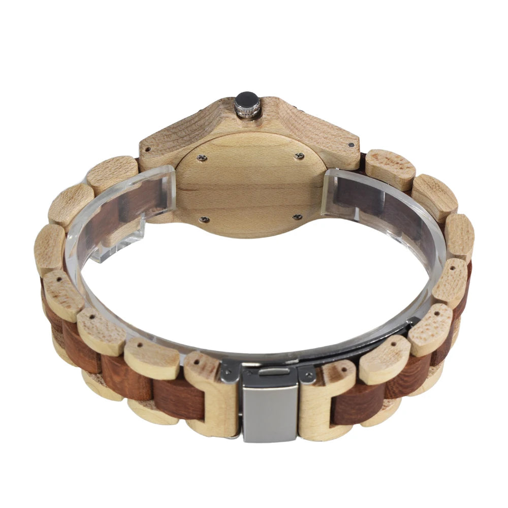 Handcrafted Natural Wood Watch for Women