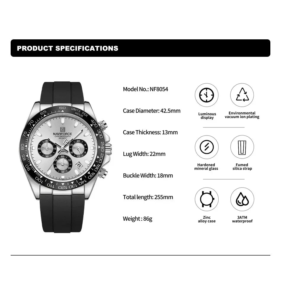 NAVIFORCE Men's Sport Chronograph Watch