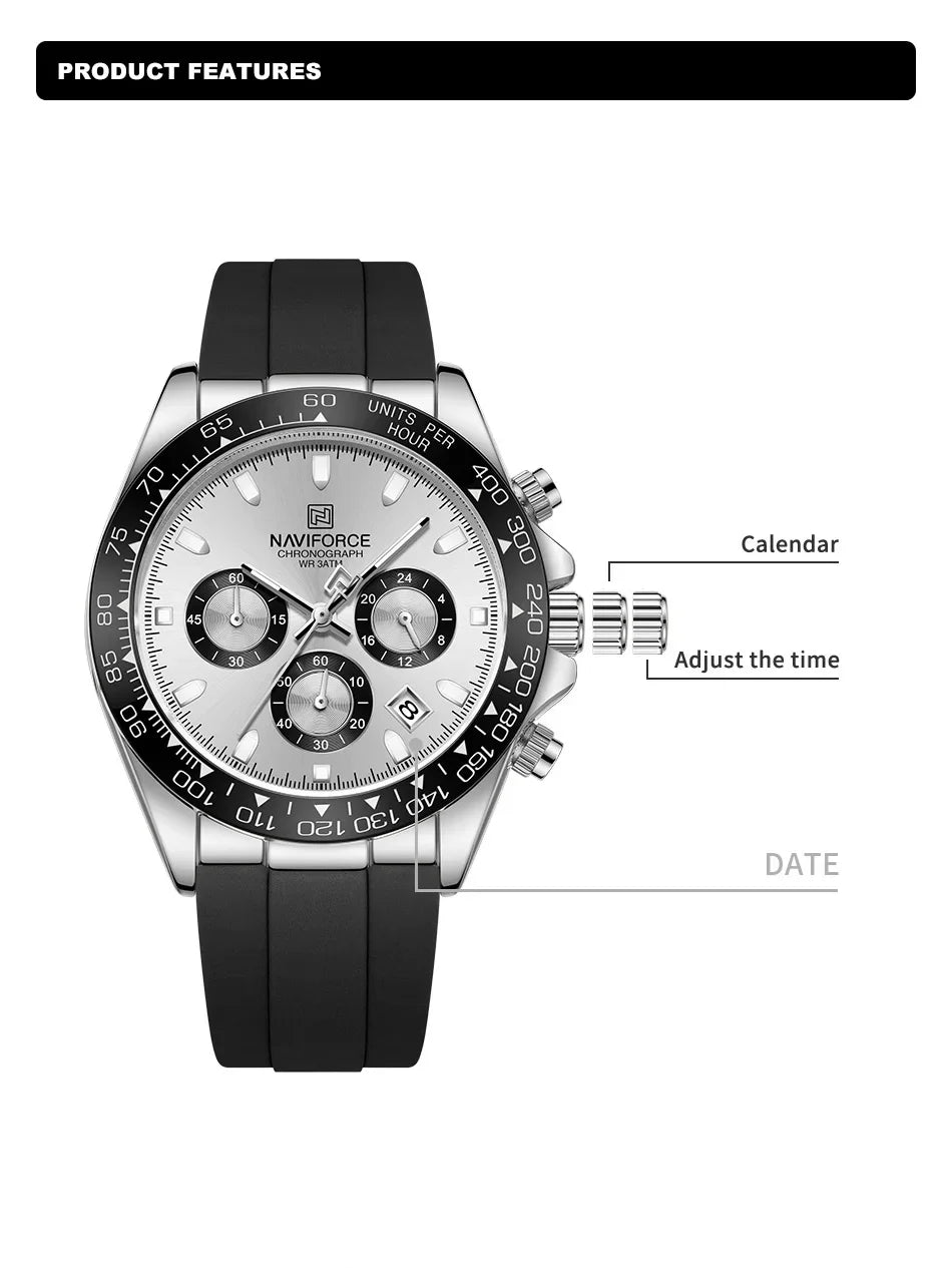 NAVIFORCE Men's Sport Chronograph Watch