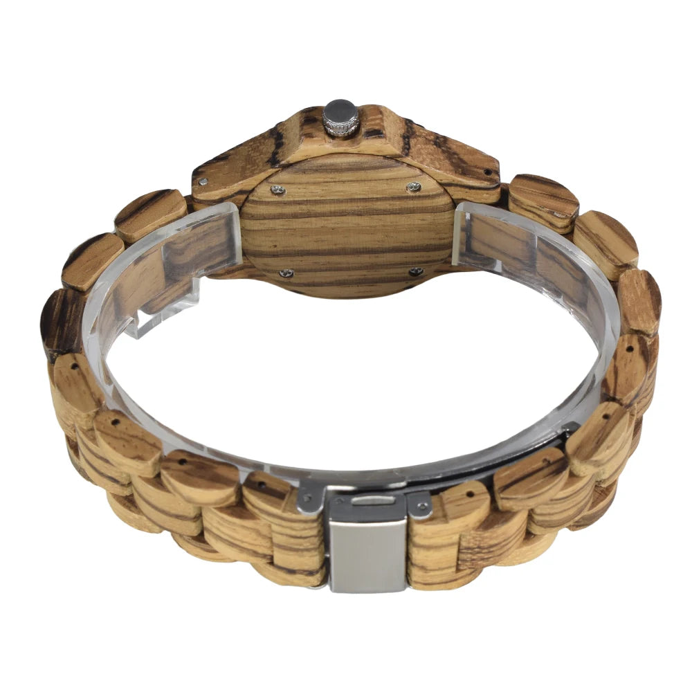 Handcrafted Natural Wood Watch for Women