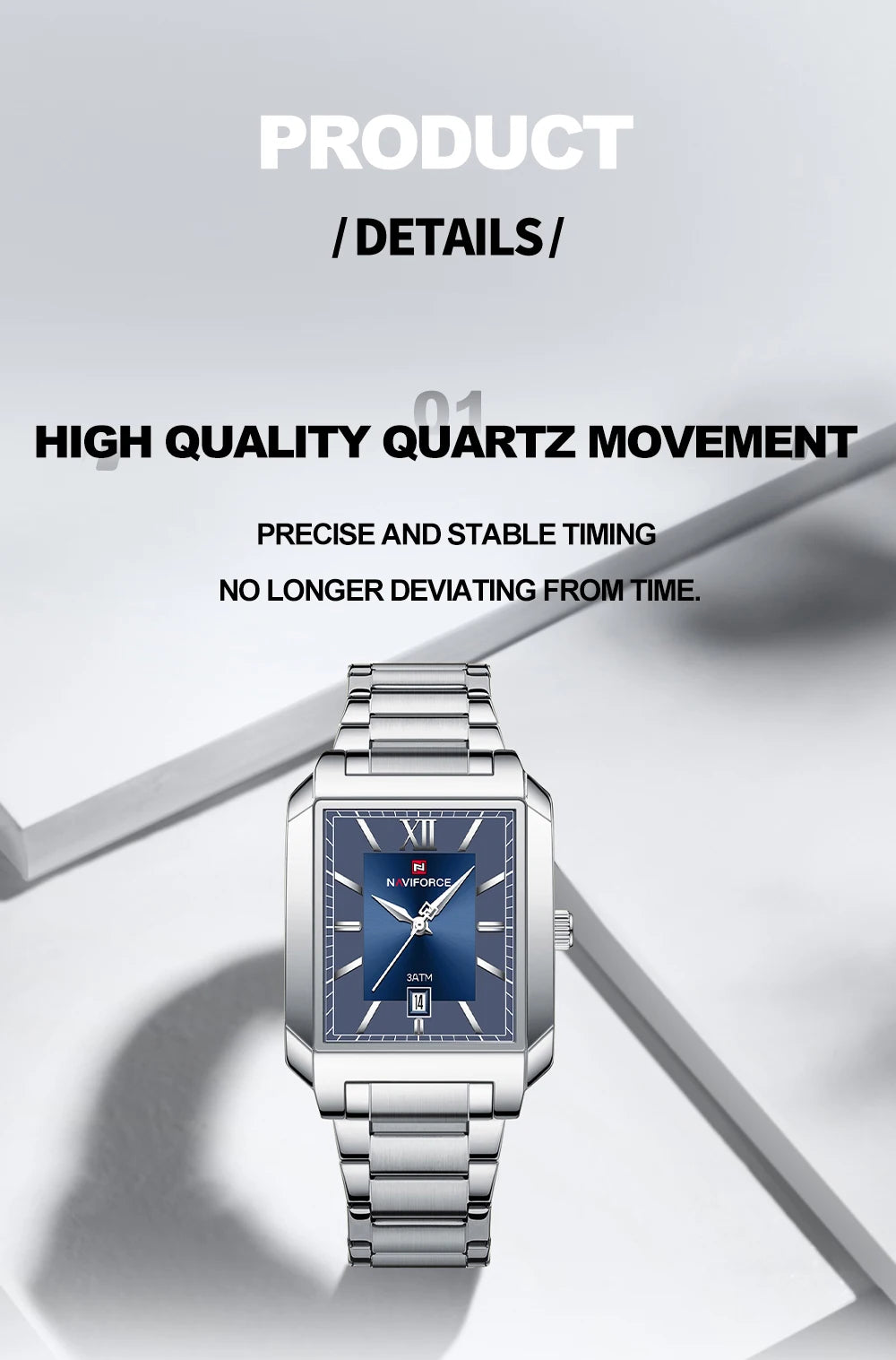 NAVIFORCE Men's Anniversary Stainless Steel Watch