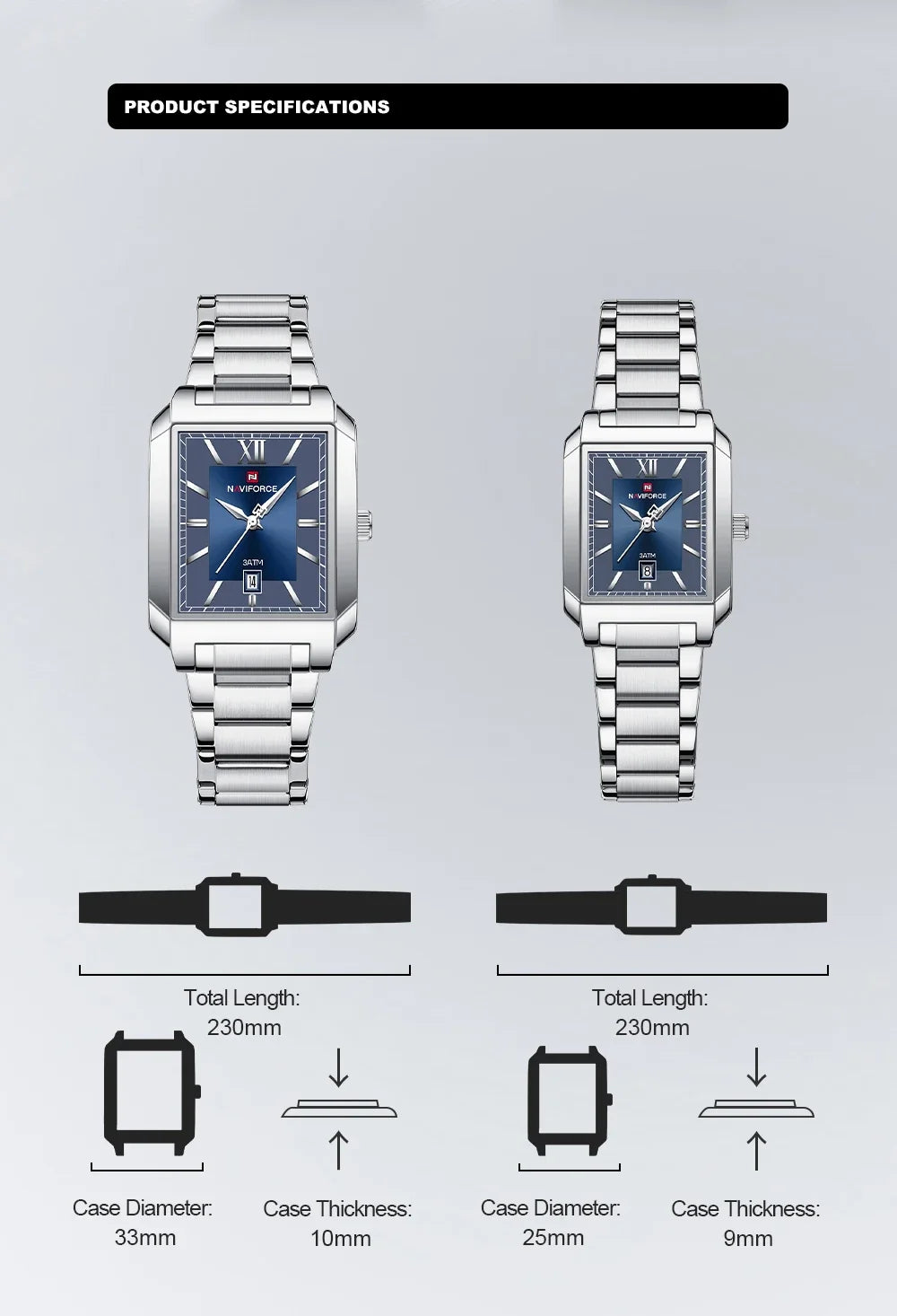 NAVIFORCE Men's Anniversary Stainless Steel Watch