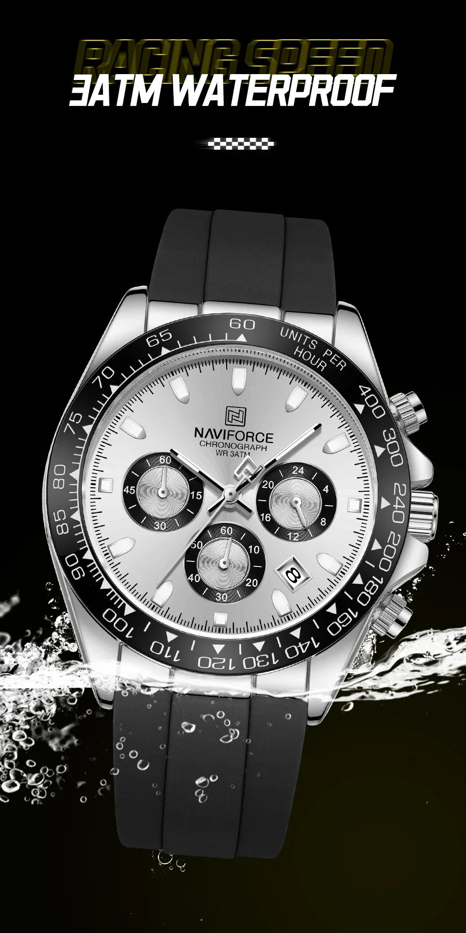 NAVIFORCE Men's Sport Chronograph Watch