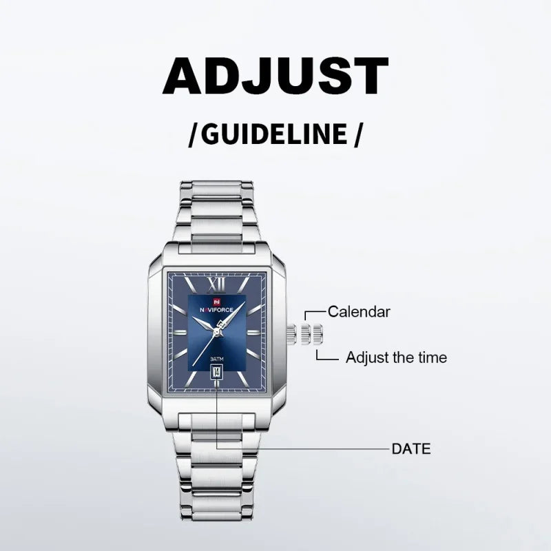 NAVIFORCE Men's Anniversary Stainless Steel Watch